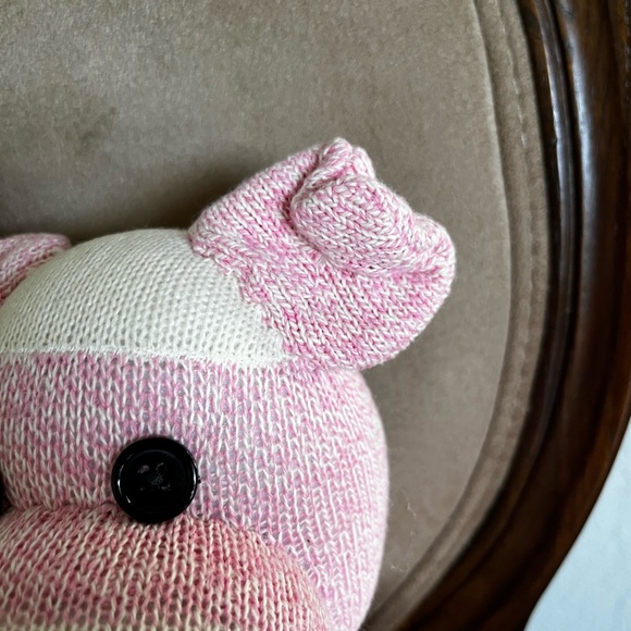 Handcrafted Sock Pig Doll - Picture 4 of 10